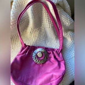 Vintage pink leather Renato Angi purse